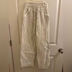 Sienna Sky Cream and Black Striped Pants